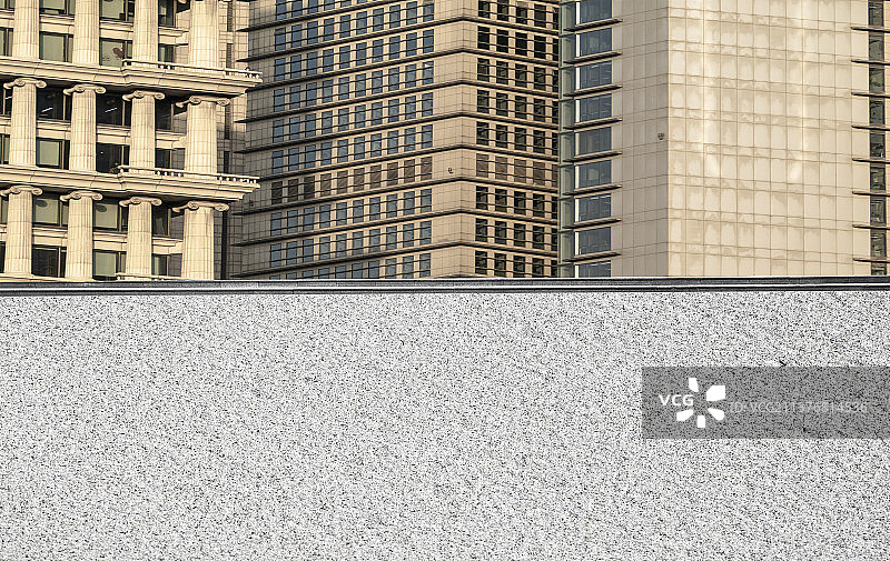 上海现代建筑外立面户外道路平台图片素材