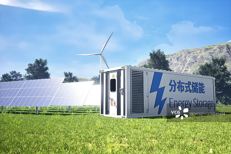 能源，绿色，光伏，风力发电，储能，碳中和图片素材
