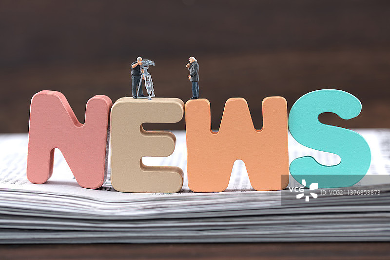 微缩创意新闻从业者图片素材