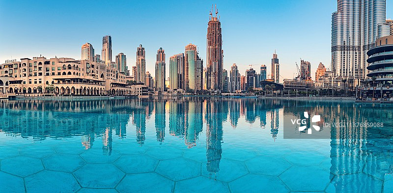 迪拜晨曦图片素材