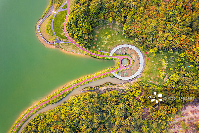 挂绿湖图片素材