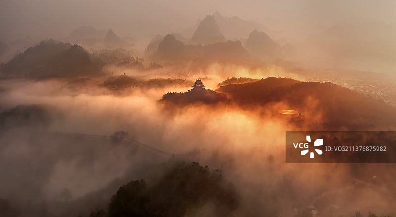 龙虎山上美景图片素材