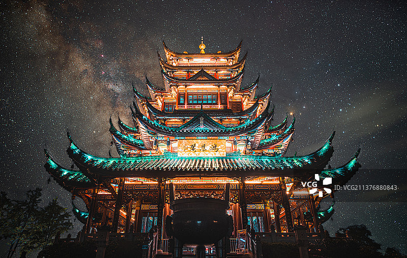 重庆市鸿恩阁·银河为后期图片素材