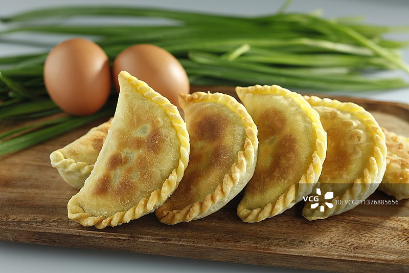 北方面点，韭菜盒子图片素材