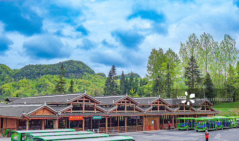 贵州省毕节市百里杜鹃游客中心图片素材