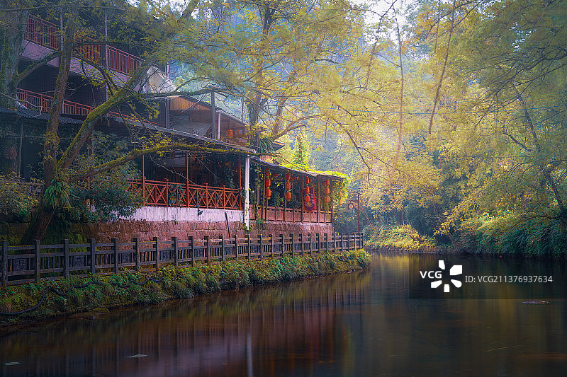 四川雅安上里古镇图片素材