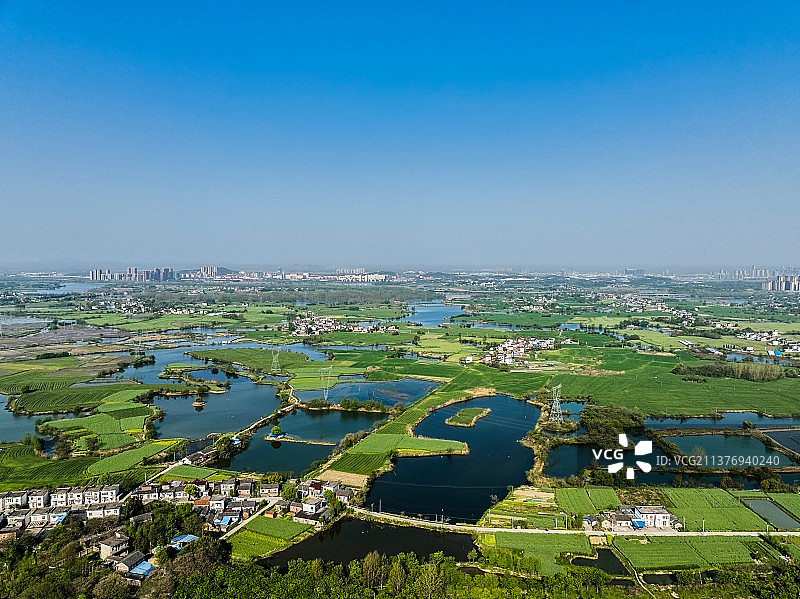 荆山河湿地风光图片素材