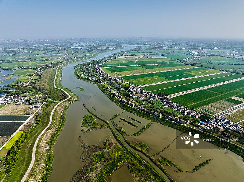 荆山河湿地风光图片素材