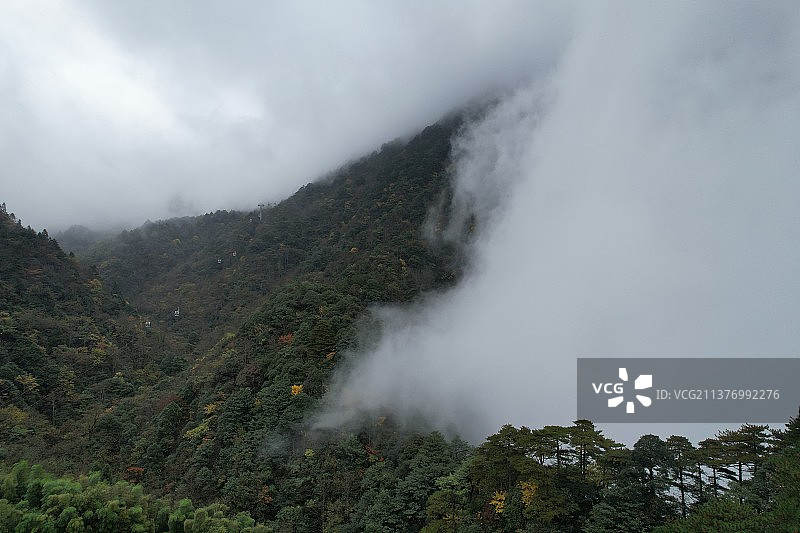 宜春明月山云海图片素材