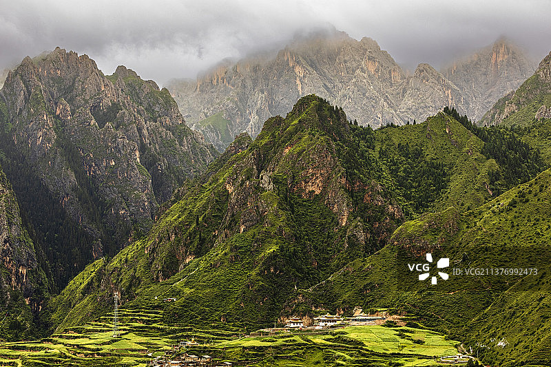 扎尕那风光图片素材