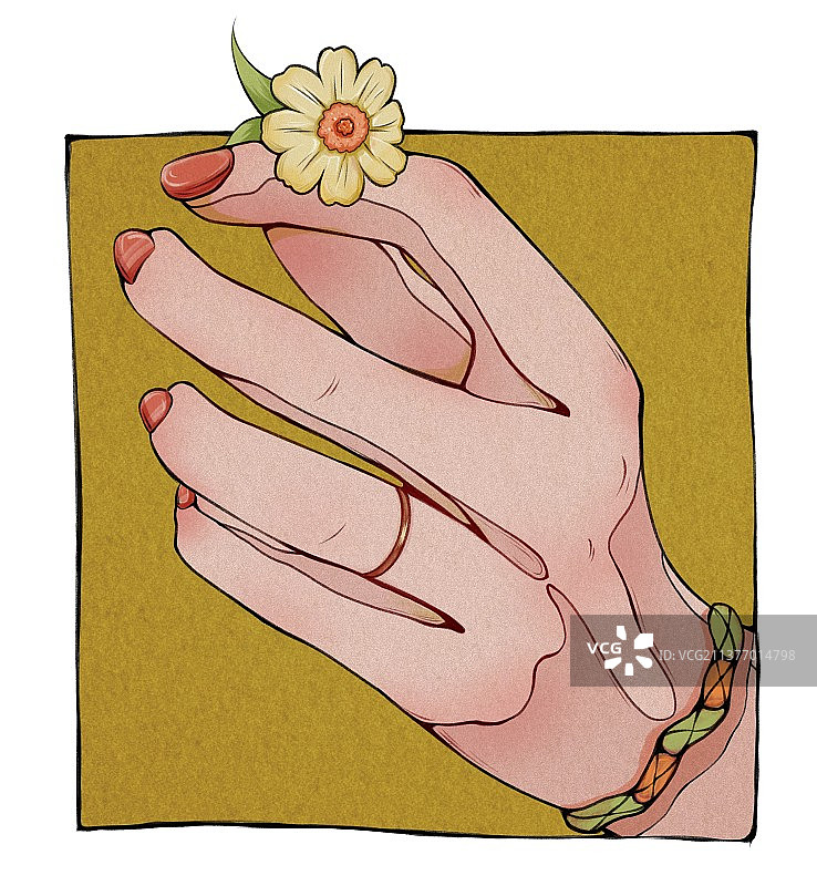 手部插图图片素材