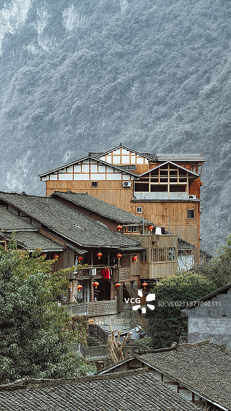 龚滩古镇图片素材
