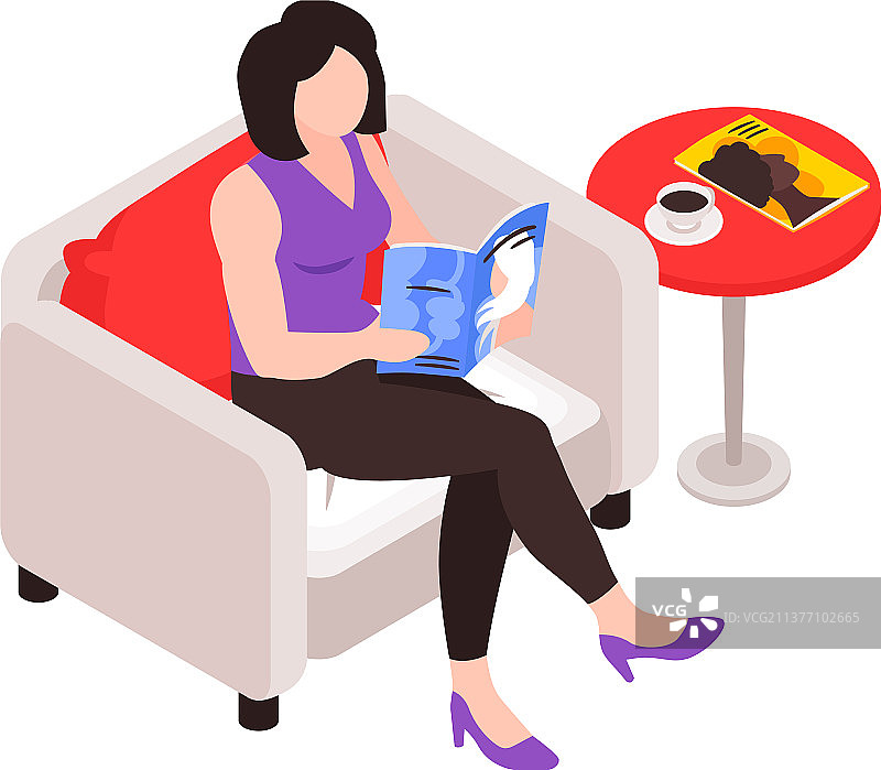 2.5D美容院图片素材