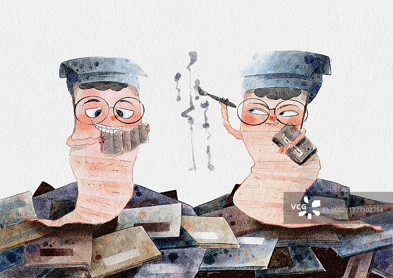 一本大书成了精图片素材