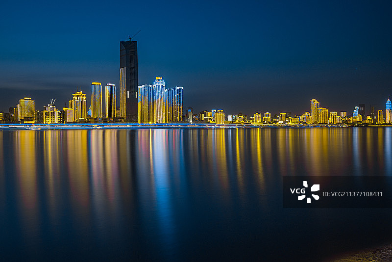 汉口江滩夜景图片素材