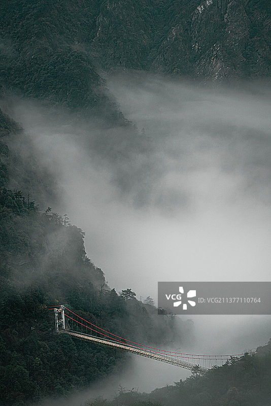 江西 九江 庐山 龙首崖 大桥图片素材