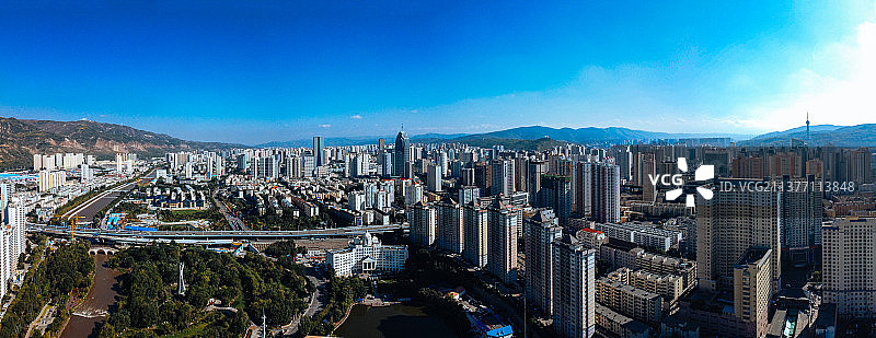 西宁 城西区 胜利路 人民公园 国贸大厦 锦绣江南 新宁桥 秀水路图片素材