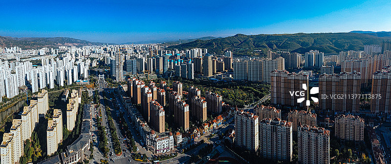 西宁 城西区 五四西路 海湖广场 科技馆 青海大剧院 万达广场图片素材