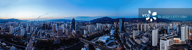 西宁市 地标 航拍 城西区 中心广场 五四大街 长江路  黄河路 体育场图片素材