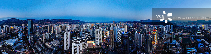 西宁市 地标 航拍 城西区 中心广场 五四大街 长江路  黄河路 体育场图片素材