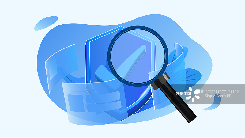 信用信息查询插画图片素材