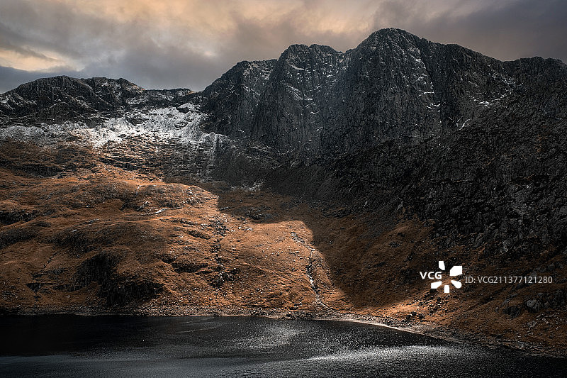 英国威尔士斯诺登山脉图片素材