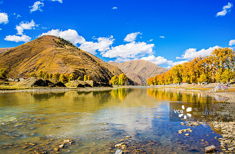 川西秋色图片素材