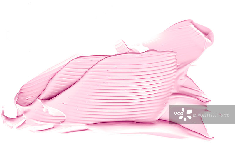 白色背景上的腮红粉色美妆化妆品纹理图片素材