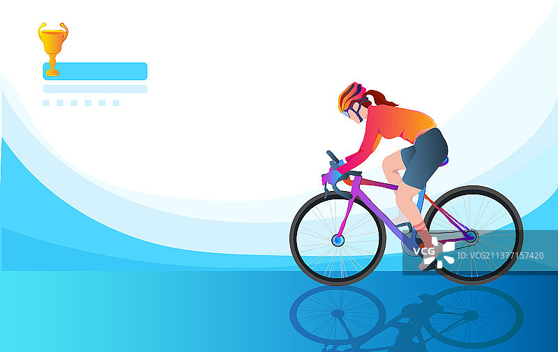 自行车锦标赛体育运动会比赛插画图片素材