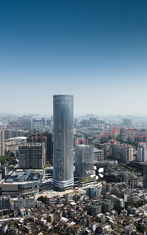 广东中山市城市风光天际线图片素材