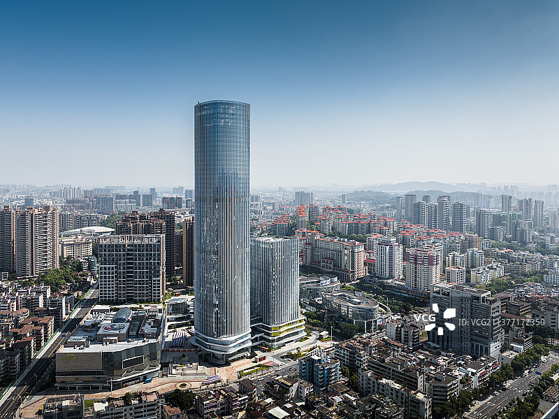 广东中山市城市风光天际线图片素材