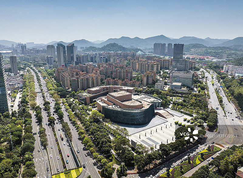 广东中山市城市风光天际线图片素材