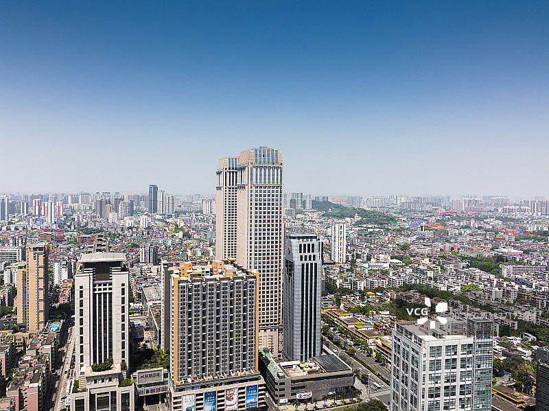 广东中山市城市风光天际线图片素材