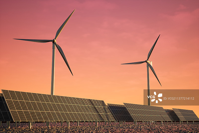 光伏，太阳能，新能源，电力，绿色，碳中和图片素材