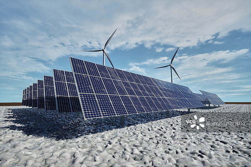 光伏，太阳能，新能源，电力，绿色，碳中和图片素材