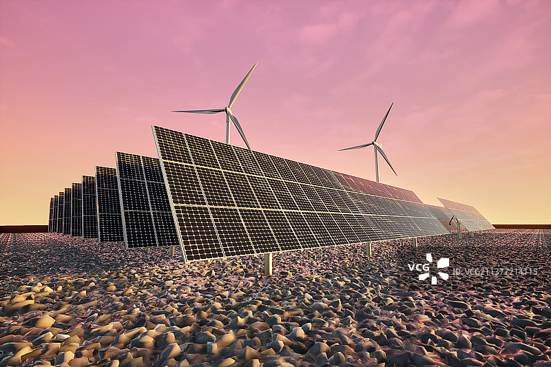 光伏，太阳能，新能源，电力，绿色，碳中和图片素材