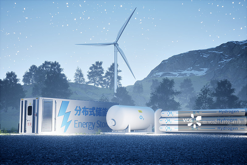 氢能，储能，新能源，电力，绿色，碳中和图片素材