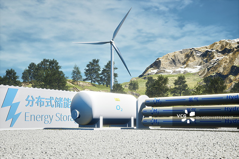 氢能，储能，新能源，电力，绿色，碳中和图片素材