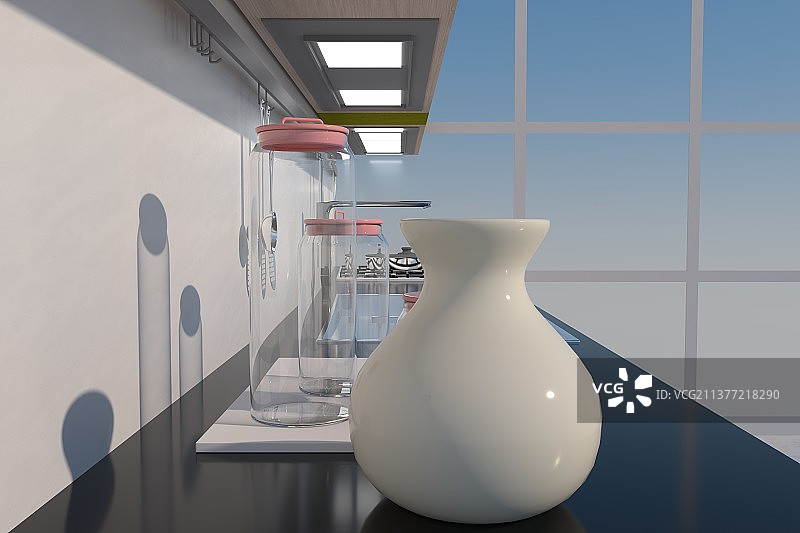 c4d现代厨房图片素材