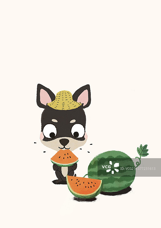 吃西瓜图片素材