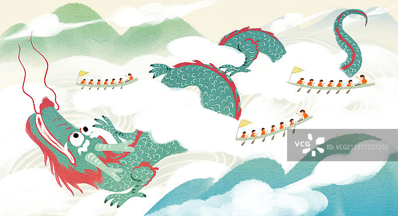 端午佳节赛龙舟图片素材