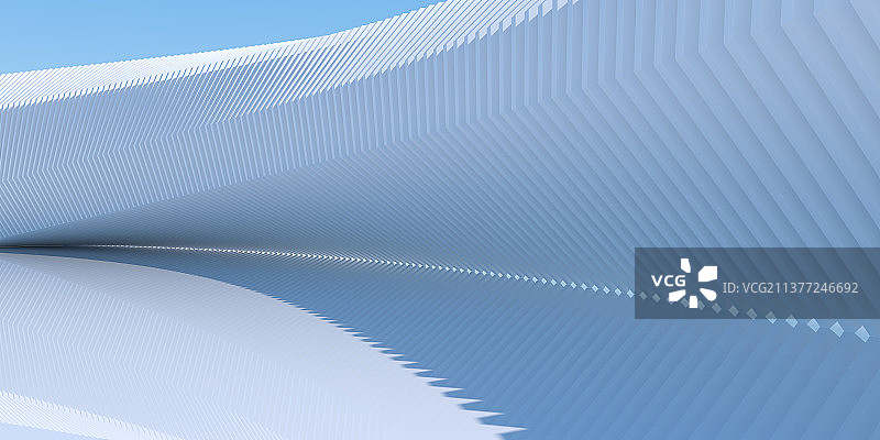 3D抽象的曲线空间背景图片素材