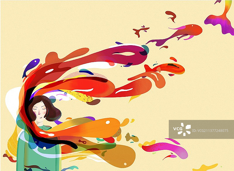 梦想系列插画图片素材