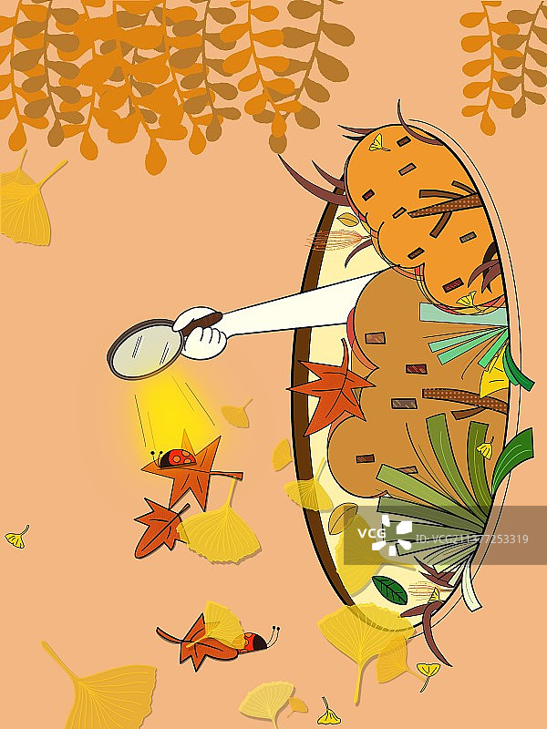 春夏秋冬四季插画图片素材