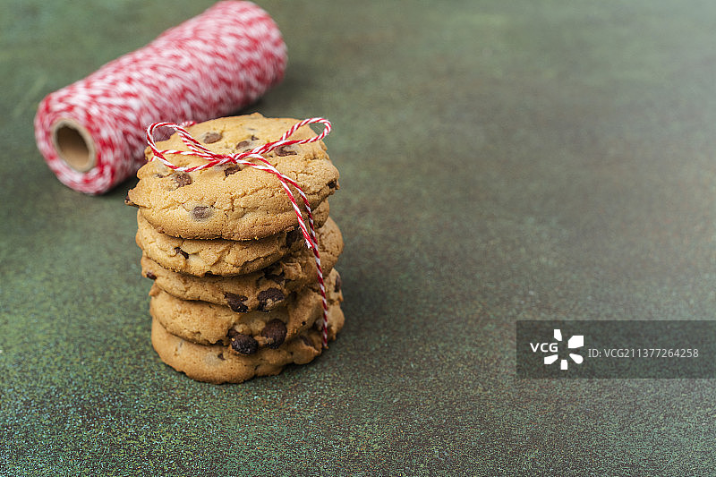 国家饼干日背景，桌上饼干特写图片素材