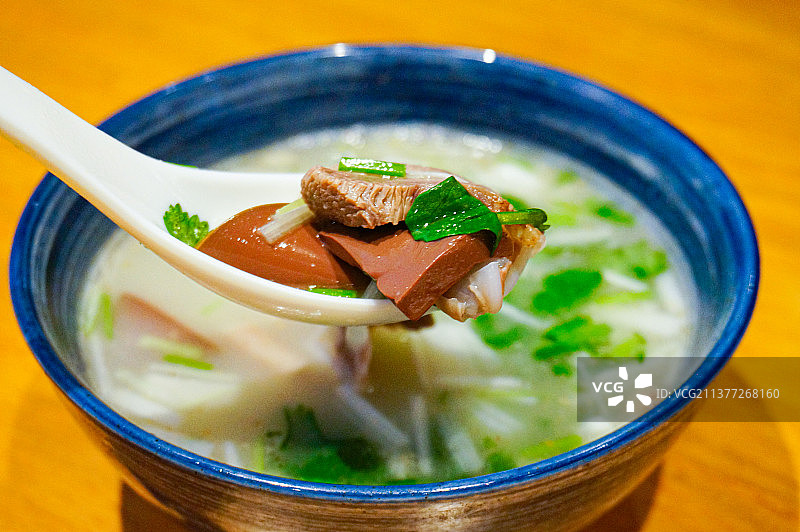 山东美食：羊肉汤图片素材