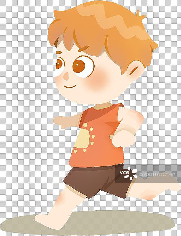 奔跑的小孩图片素材