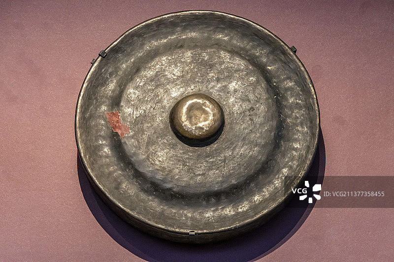 中国工艺美术馆（中国非物质文化遗产馆）：铓锣（大）（体鸣击奏乐器，铜制）图片素材