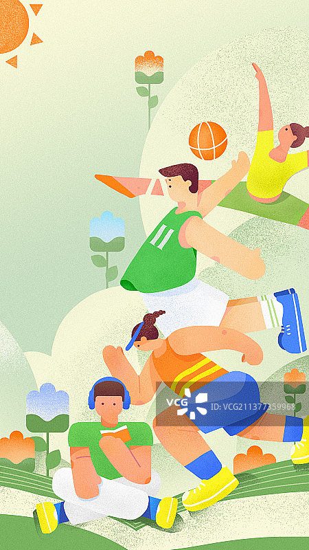 活力四射的年轻人们图片素材