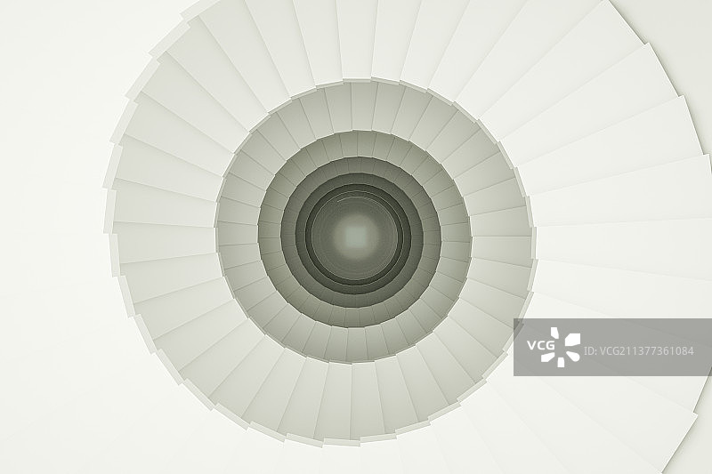 螺旋形楼梯，圆形，几何形状，概念图片素材